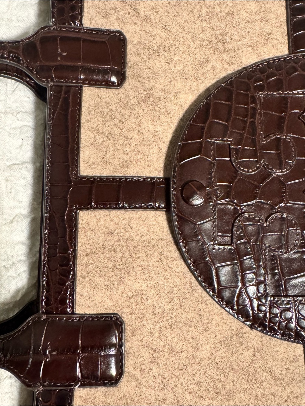 Tory Burch Ella Felt Quadrant Tote NWOT - Picture 4 of 16